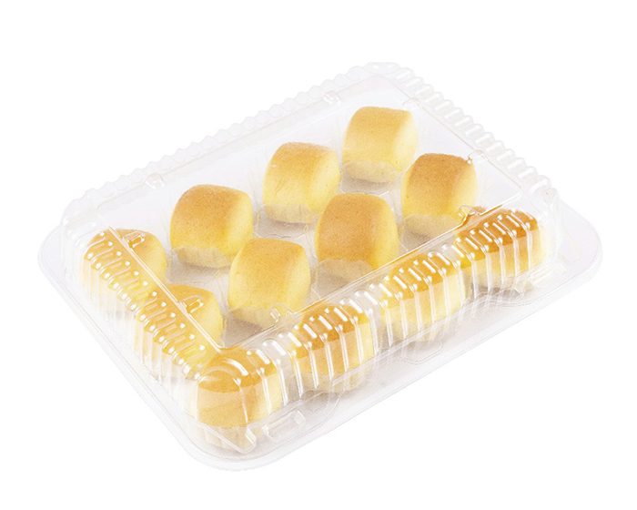 Pastry plastic packaging box